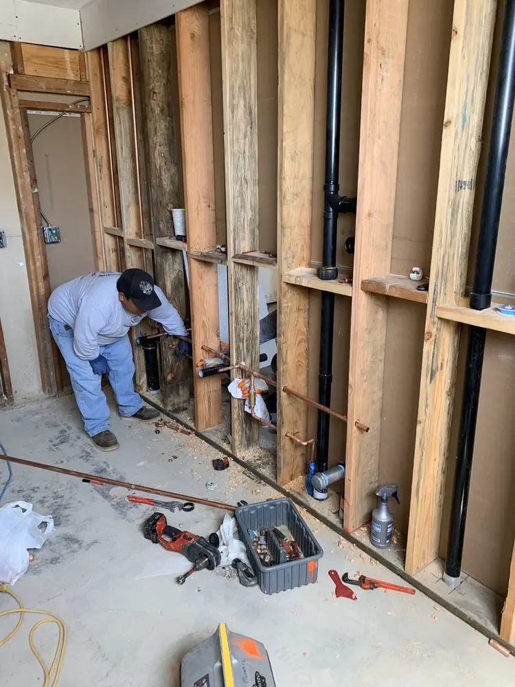 Commercial rough-in plumbing for Water Heater Replacement in Deer Hollow